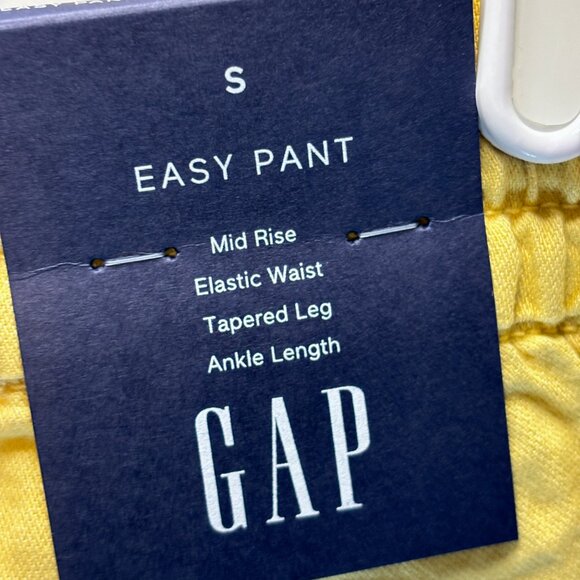 NWT GAP Factory Women's Size Small Yellow Easy Pants Mid Rise - Picture 6 of 9